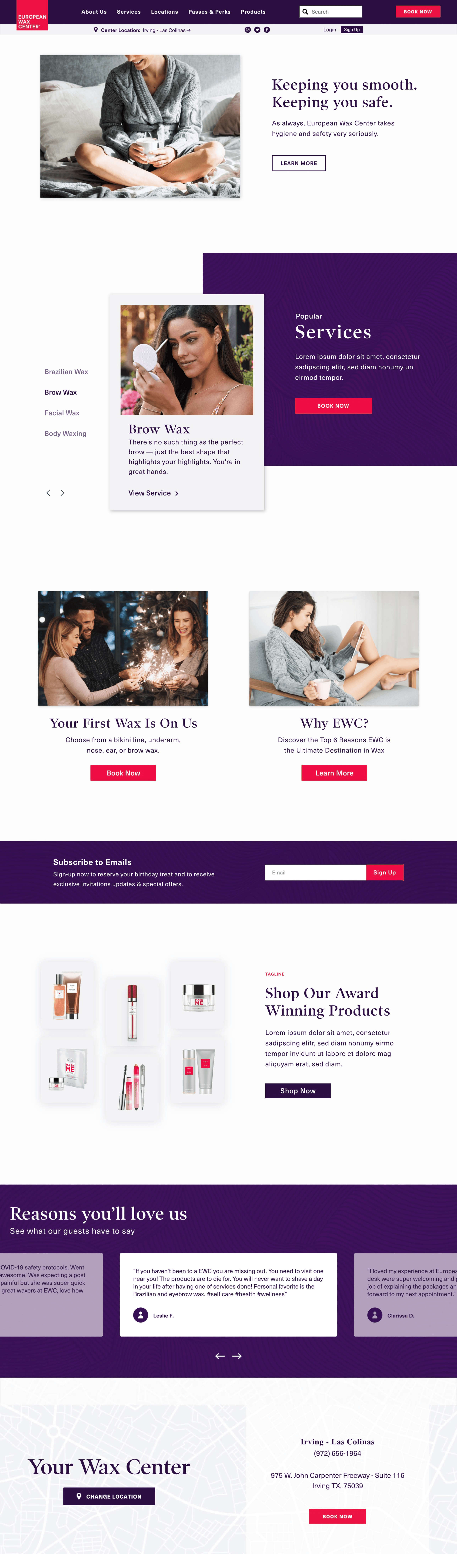 European Wax Center Home Page