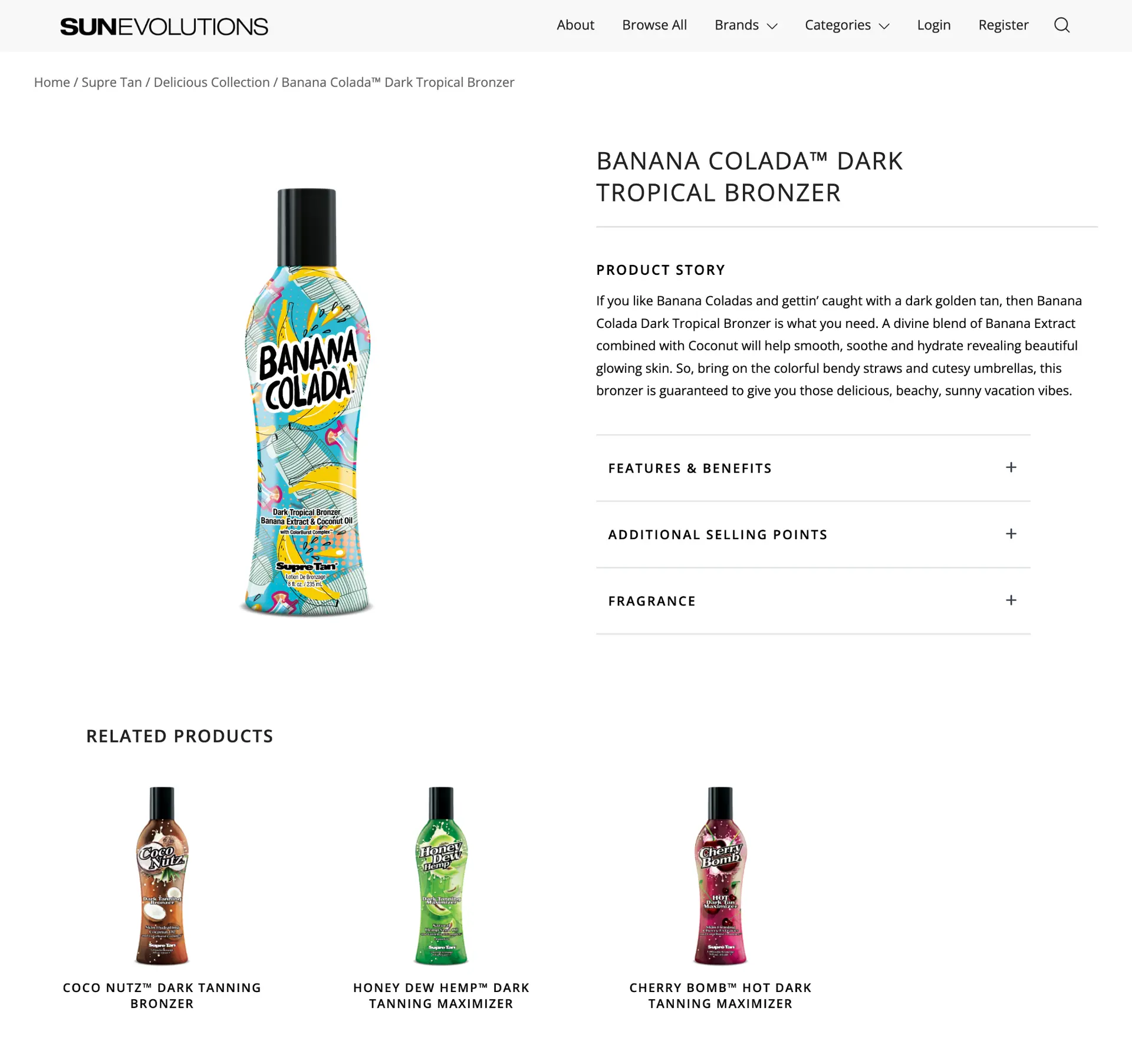 Sun Evolutions platform interface